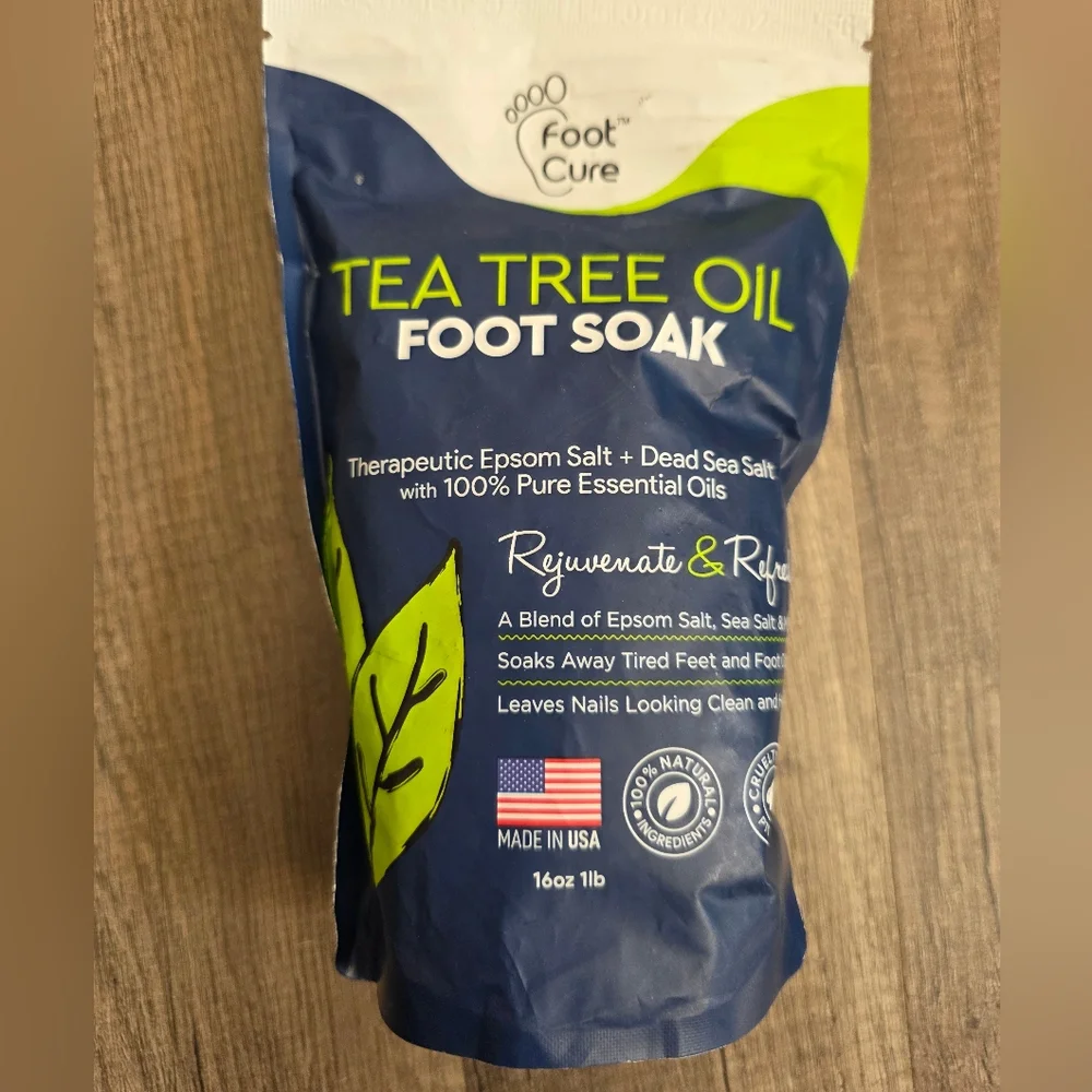 Foot Soak Epsom Salt Pedicure Salts Tea Tree Rosemary First Aid Feet Gift Bag
